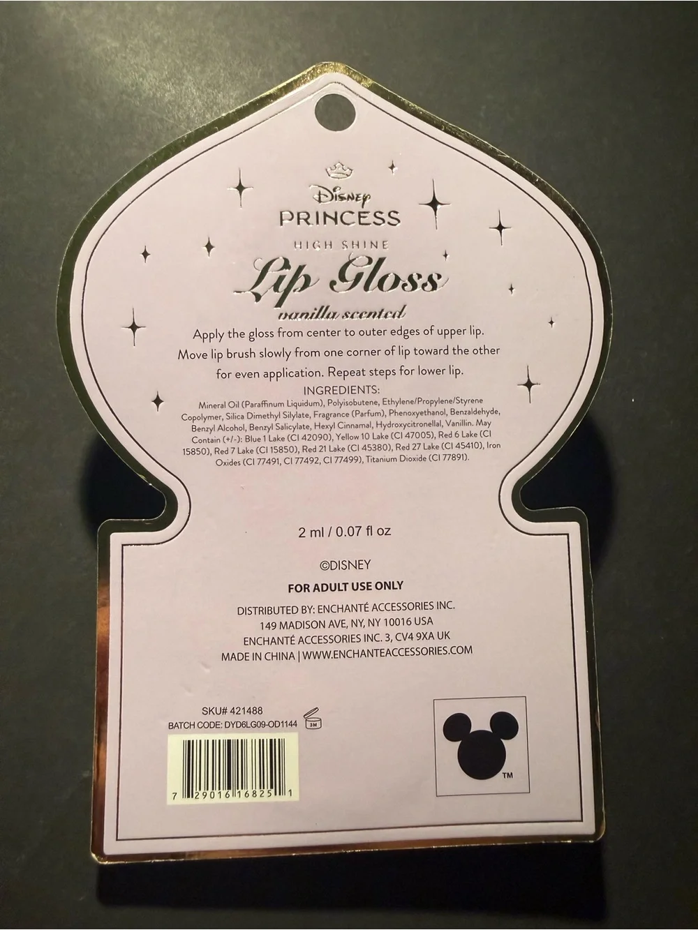 Disney Princess Lip Gloss Set - Pink & Peach